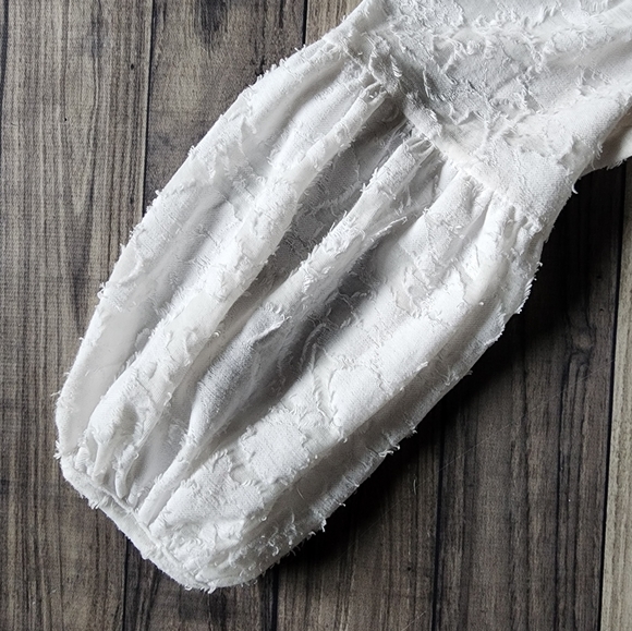 Lucky Brand white flowy top - Picture 7 of 8